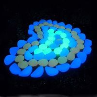 1PCS 50PCS 100PCS ก้อนกรวดสวน Glow หินก้อนหินหินเรืองแสงสวนสนามหญ้า Decor Yard H8G1