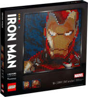 LEGO Lego 31199 Iron Man Mosaic Mural Set Boys and Girls Puzzle Building Blocks Toy Gift