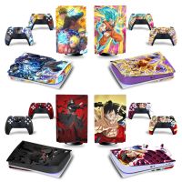 【Corner house】 Naruto Goku PS5 Disk Edition สติกเกอร์ผิวรูปลอกสำหรับ PlayStation 5 Disc Console และ2 Controllers สติกเกอร์ผิว Vinyl