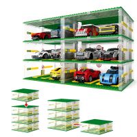 2023 Speed Champion City Athletic Racing Car Parking Display Cabinet Building Blocks Model Storage Box Brick Set Kids Toys Gifts Building Sets