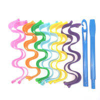 12 พลาสติก Magic Curlers Heatless Curling Wand DIY คลื่นน้ำไข่ม้วนผู้หญิง Perm Rods สำหรับผมรูปร่างเครื่องมือจัดแต่งทรงผมอุปกรณ์เสริม-JeKEOPW