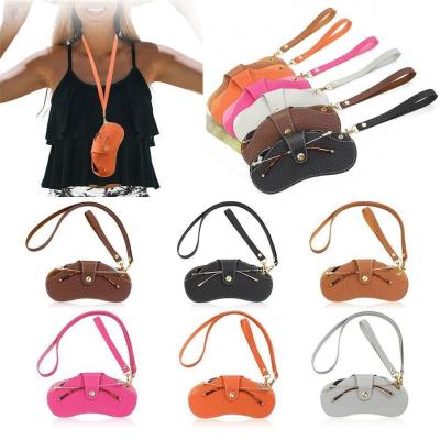Portable Neck Hanging Soft Leather Anti Scratch And Anti And Bag Style With Case Glasses European Sunglasses American Wear J9M7