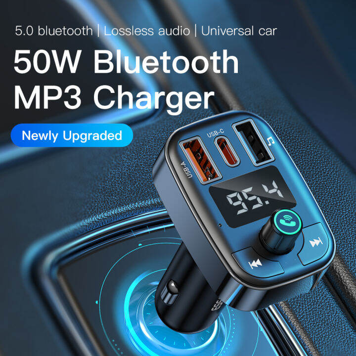 essager-bluetooth-5-0เครื่องส่งสัญญาณ-fm-แฮนด์ฟรีรถวิทยุ-modulator-เครื่องเล่น-mp3พร้อม50w-usb-super-quick-charge-adapter-สำหรับรถยนต์