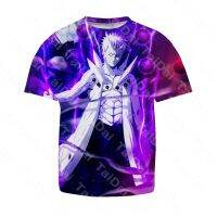 Anime  Naruto T-shirt for Kids BOYS Summer Fashion Top 3D Crewneck Short-sleeved  Casual Shirt T-shirt