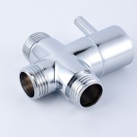 【CW】 3 Ways T-adapter Diverter Valve Polished Chrome Faucet Shower Head Arm Switch Adapter Replace Bathroom Accessories