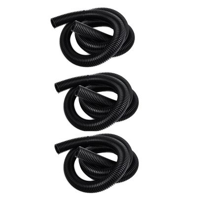 3pcs 2.5M 32mm Flexible EVA Hose Tube Pipe Extra Long for Household Vacuum Cleaner