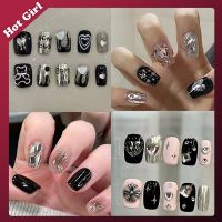 Diy Handmade Manicure Y2K Flash Diamond Sweet Cool Style Hot Girl Punk Student Personality Accessories Ins Wind Nail Patch Gift