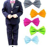 Children Bow Tie Baby Boy Kids Clothing Accessories Solid Color Gentleman Shirt Neck Tie Bowknot Colourful Cravats Gift Fashion Boys Clothing