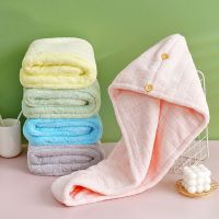 Hair cap lady thickened double-layer quick-drying coral velvet dry hair towel absorbent scarf new shower cap wholesale Towels