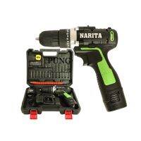 ?ลดราคา cordless drill  NARITA สว่านไร้สาย 75V 2 ระบบ พร้อมชุดอุปกรณ์ (แบต 2 ก้อน) ฟรีแถมอุปกรณ์ 29 ชิ้น (สีเขียว)-สว่านไร้สาย สว่านไฟฟ้าไร้สาย สว่านแบต สว่านไฟฟ้าแบต