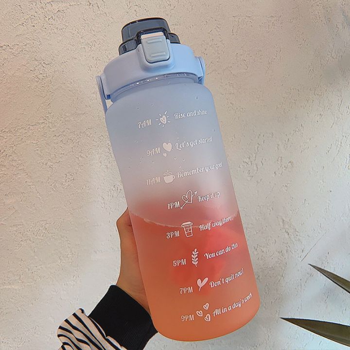 2l-large-capacity-water-bottle-with-bounce-cover-time-scale-reminder-frosted-cup-for-outdoor-fitness-training