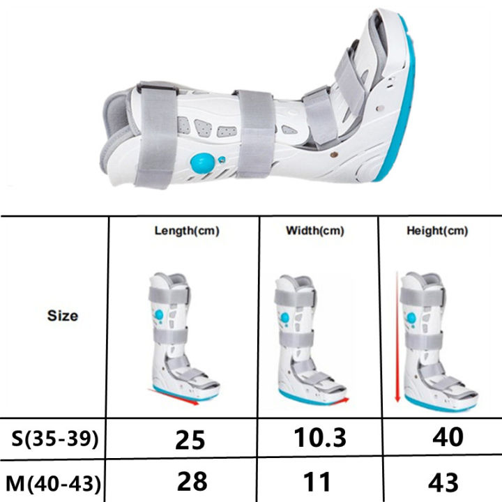เฝือกข้อเท้าแบบยาว-ปรับระดับด้วยถุงลม-ถอดซักได้-air-bag-walking-boots-achilles-tendon-rupture-rehabilitation-fractured-ankle-boots-ใส่ได้ทั้งซ้ายและขวา-ด้านเดียว-เหมาะสำหรับคนไข้ที่เท้าแตก