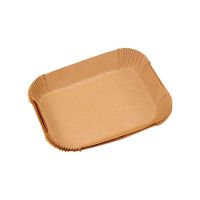 200 Pcs Rectangular Air Fryer Paper Special Disposable Bakeware Silicone Paper for Ninja