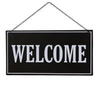 WELCOME Sign,Black