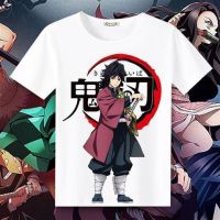 เสื้อยืดคอก ลมแขนสั้นพิมพ์ลาย demon slayer kimetsu no yaiba tanji