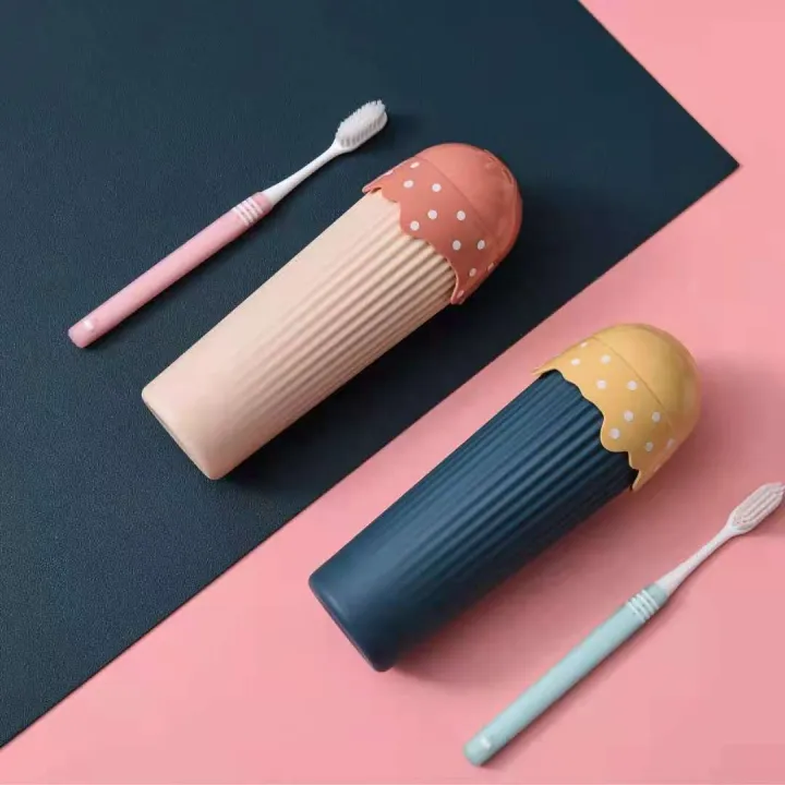 RL Ice Cream Toothbrush Case Traveling Toothbrush Holder Plastic Water