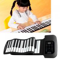 KONIX PA61 Digital Display Rechargeable 61Keys 128 Tones 128 Rhythms Children Electronic Flexible Roll Up Piano Built-in Speaker Haven Mall