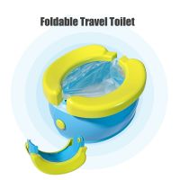 New Product Portable Potty For Kids Travel Foldable Baby Potty Training Seat Outdoor And Indoor Easy To Clean Includes 10 Waste Bags