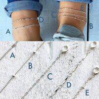 [Free ship] popular foot decoration 5-piece combination anklet multi-layer chain ladies layered spot