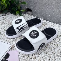 《Good childhood》 WEH 2020 Trend Slides For Men Summer Flip Flops Slippers Men Outdoor Beach Shoes Classic Men 39; S Sandals Summer Soft Sandals White