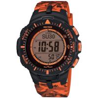 Casio นาฬิกาข้อมือผู้ชาย รุ่น PRG-300CM-4 - Black/Orange รับประกัน 1 ปี ของแท้