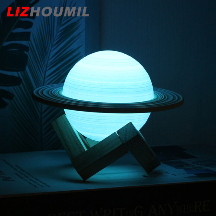 lizhoumil-โคมไฟ-led-ดาวเสาร์1w-16สี-ไฟกลางคืนชาร์จ-usb-แบตเตอรี่300mah-โคมไฟตั้งโต๊ะของขวัญคริสต์มาส