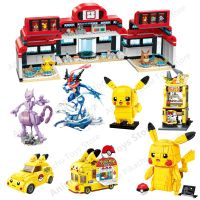 【LZ】 Pokemon Building Blocks Charizard Cartoon Picachu Animal Model Education Eevee Game Graphics Pokemon Toys For Kids Birthday Gift