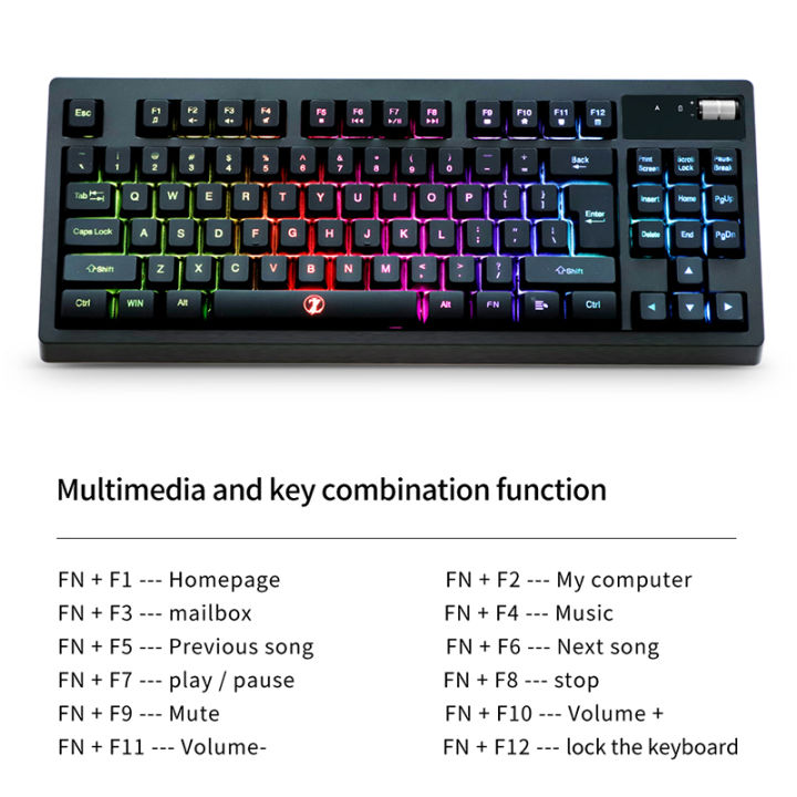 zjfksdyx-l87-wireless-rgb-gaming-keyboard-2-4g-connection-support-charging-waterproof-mute-button-black