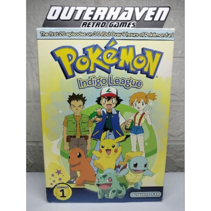 Original DVD Pokemon Indigo League Season 1 (DVD Collector's Box Set ...