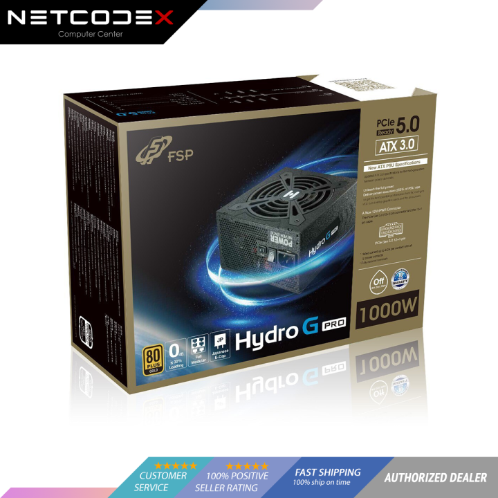 FSP Hydro G PRO ATX3.0 PCIe5.0 1000W Gen5 Fully Modular 80+ Gold Power