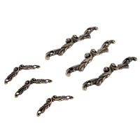 10 Pcs Antique Bronze Furniture Handles Leaves Striped Carved Handle Door Drawer Knobs Jewelry Box Cabinet Pulls