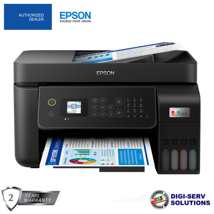 Epson EcoTank L5290 A4 Wi-Fi All-in-One Ink Tank Printer with ADF, 5760 ...