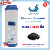 ไส้กรองน้ำ คาร์บอน GAC Carbon Unipure ขนาด 10 นิ้ว Granular Activated ไส้กรอง เครื่องกรองน้ำ Uni pure filter mazuma Treatton GAC