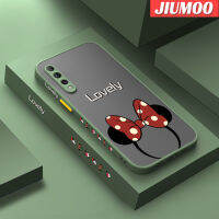 JIUMOO เคส Y9s Huawei ลายการ์ตูนเคสนิ่มป้องกันคลุมทั้งหมดแบบแข็งขอบสี่เหลี่ยมบางมีน้ำค้างแข็งโปร่งใสที่คาดผมลายการ์ตูนน่ารัก