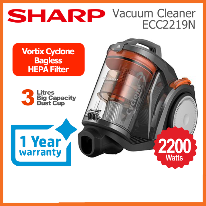 Sharp 2200W Bagless Vacuum Cleaner ECC2219N Lazada