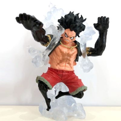 โมเดล ของเล่น วันพีช luffy gear 4 snakeman One Piece โมเดลของขวัญของเล่นทำมือ ตกแต่งโต๊ะ เด็กผู้ชาย ญี่ปุ่น การ์ตูน บริการเก็บเงินปลายทาง