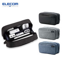 ELECOM Gadget Pouch, Organize Pouch, Pencil Case Large Capacity (Storage Type) Double Zipper BMA-GP