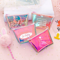 Transparent Women Coin Purse Zipper Cute Credit Card Holder Small Wallet Female Girl Lipstick Key Coin Storage Purses Pouch Bag