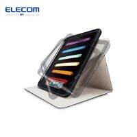 เคส iPad ELECOM รุ่น6th Mini6 (รุ่น2021),เคสสำหรับนอนหลับ/ฟังก์ชั่นปลุกอัตโนมัติการหมุน360องศาเชื่อมต่อกันโดยไม่มีมุมตั้ง Apple เก็บดินสอสีดำ TB-A21SSA360BK