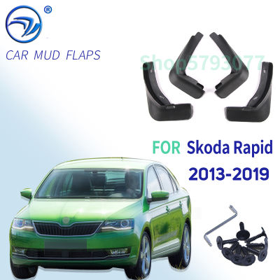 รถ Mud Flap Flaps สำหรับ Rapid Spaceback Hatchback 2013-2019 Mudflaps Splash Guard Mudguards อุปกรณ์เสริม2015 2016 2017 2018