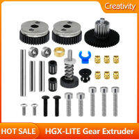 All Metal Extruder HGX-LITE Extruder Hardened Steel Reduction Gear Extruder Compatible with Ender3Ender5CR10 3D Printer