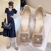 Pop Sandals Women 2022 New Temperament Versatile Fashion Exquisite Gentle Shoes Thick Heels Summer Single Shoes