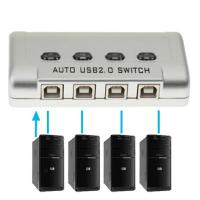 USB2.0 Sharing Switch KVM 4Ports HUB Adapter Selector For PC Scanner Printer