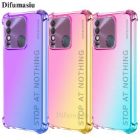 For Tecno Spark 8 Case Covers Shockproof Soft Case Gradient Color Silicone Soft TPU Casing Colorful Back Cover Anti Fall Tecno Spark 8 Phone Case