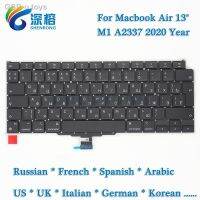 M6 Teclado De Substorição Para Air 13 M1แล็ปท็อป A2337เรา Reino Unido RU FR FR GER Cap Chave Árabe 3598 2020