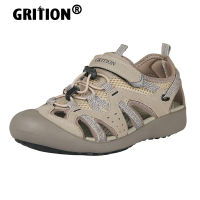 Grition รองเท้าแตะกลางแจ้งผู้หญิงฤดูร้อน Comfort กีฬารองเท้าชายหาดลื่น Breathable Trekking toecap Casual เดินป่าขนาด36-41 ~