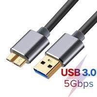 USB 3.0ชนิด C ถึง Micro B สายซิงค์ข้อมูล USB ความเร็วสูงสาย3.0 USB สำหรับฮาร์ดไดรฟ์เสริมดิสก์ HDD S5 Note 3คอนเนคเตอร์