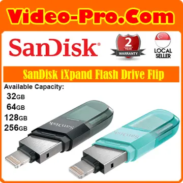 SanDisk Ixpand IX90N OTG Lightning Flip USB 3.1 Flash Drive for