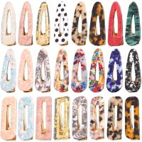 38 Style Fashion Acetate Geometric Hair Clips for Women Girls Sweet Hairpins Leopard Marble Barrettes Hair Accessories Gift