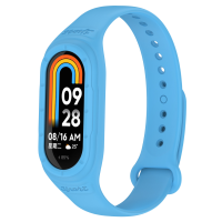 สร้อยข้อมือยางสำหรับ Mi Band 8สาย NFC อุปกรณ์เสริมกีฬาซิลิโคน SmartWatch สายรัดข้อมือ Pulseira Correa Xiaomi MiBand 8สาย